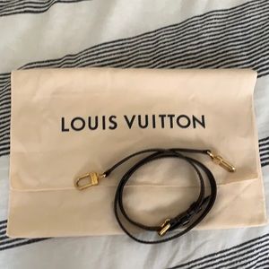 Louis Vuitton Brown Leather Bag Strap